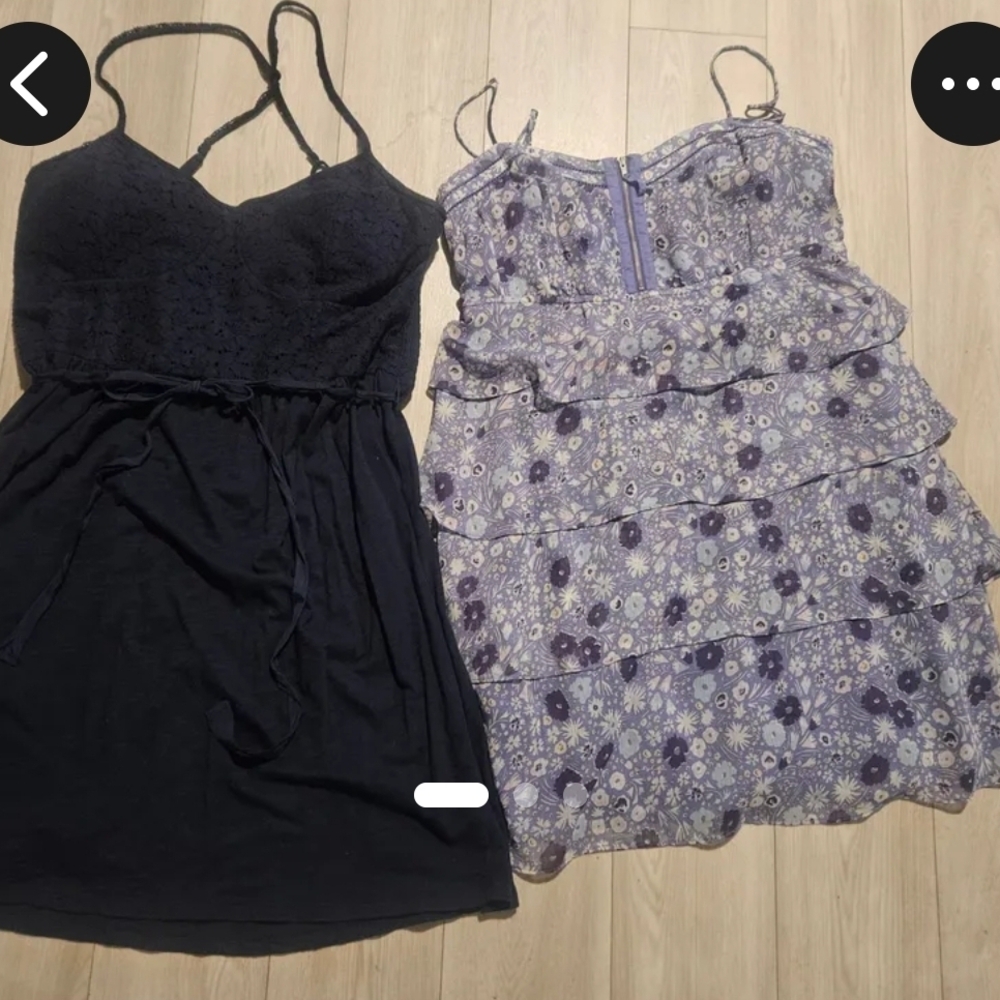 Elegant Black and Purple Women's Dresses